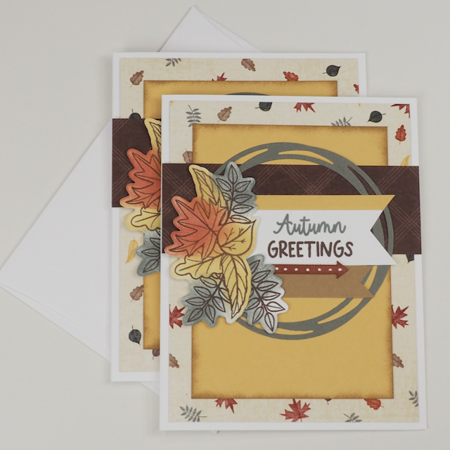 Autumn Greetings Note Card | Thanksgiving Cards (2-pack)