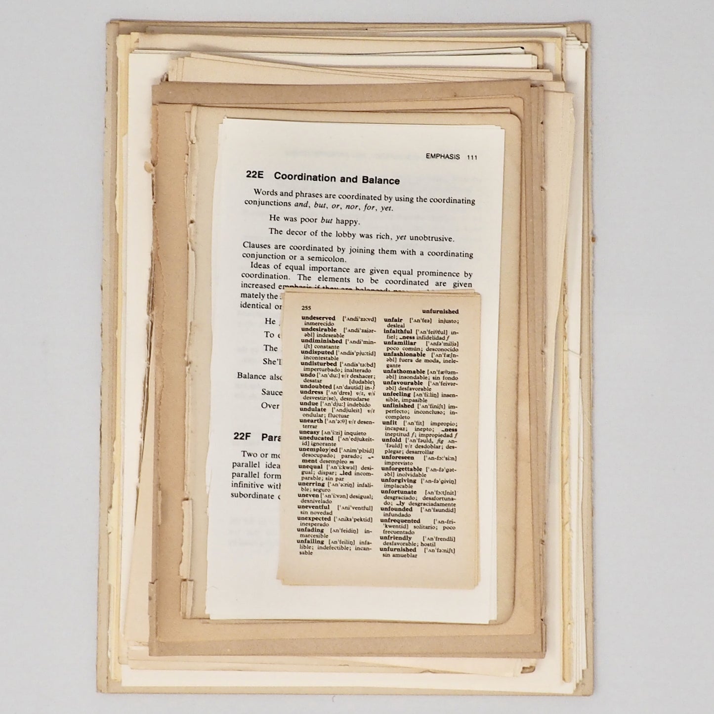 Curated Vintage Book Page Bundles From 1890s to 1980s - 10 to 25 different books!
