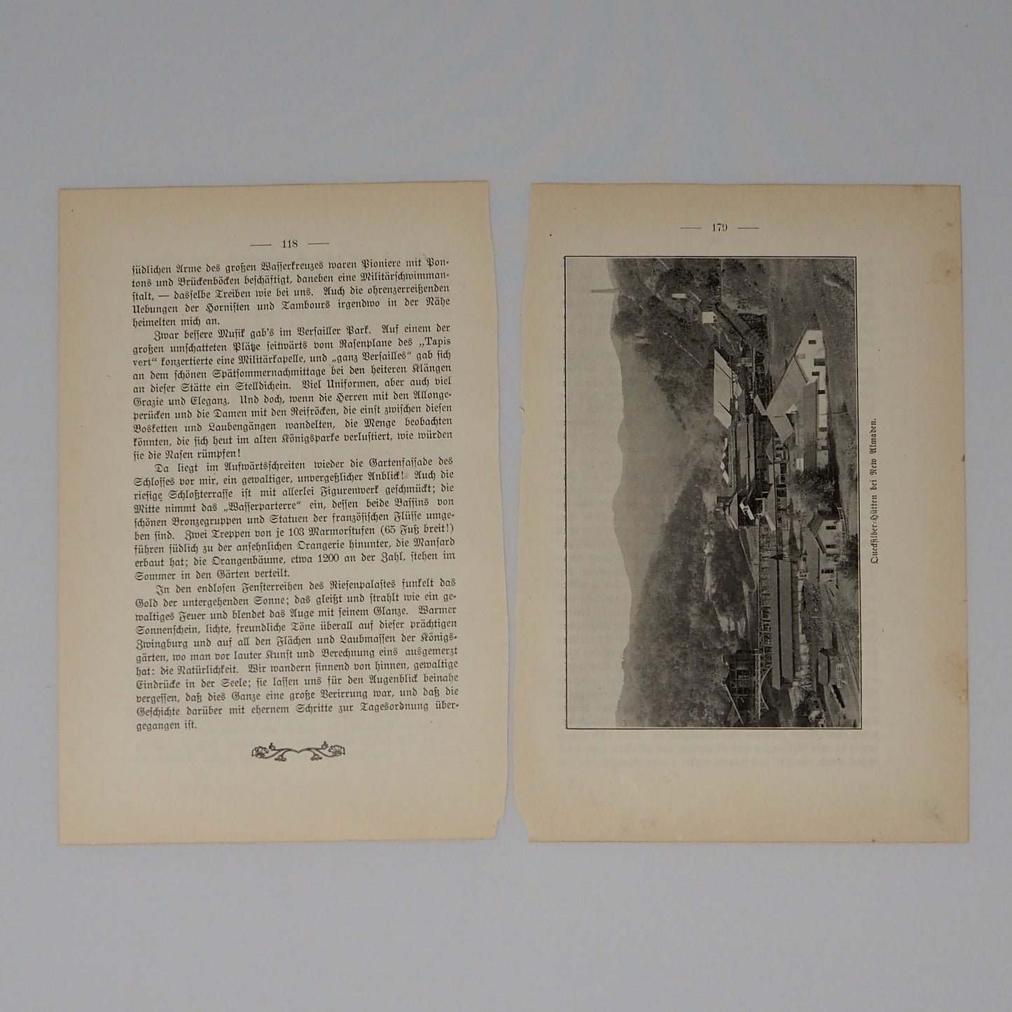 10 Antique book pages from 1880s to 1910s (5 different books) - Vintage Ephemera