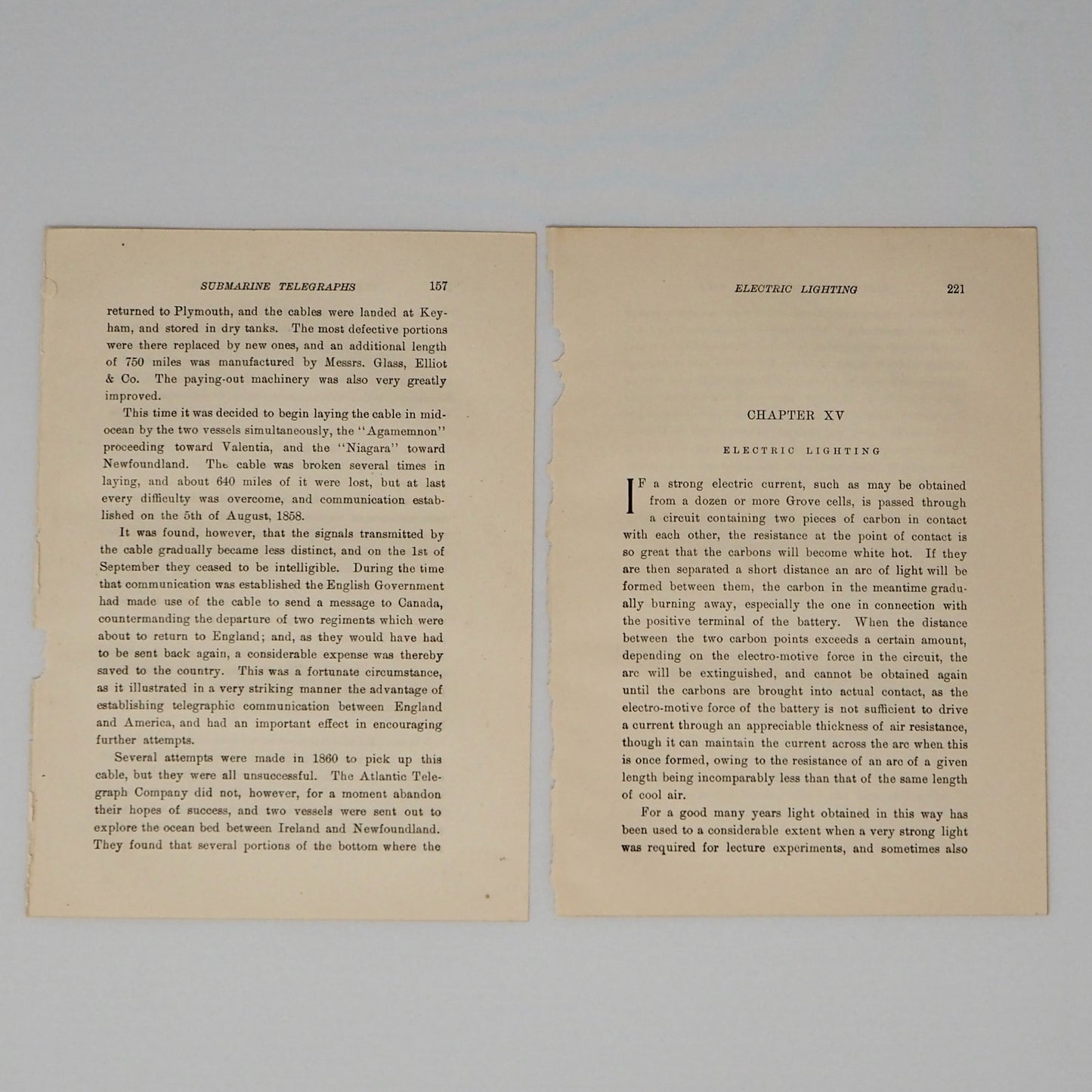 10 Antique book pages from 1880s to 1910s (5 different books) - Vintage Ephemera