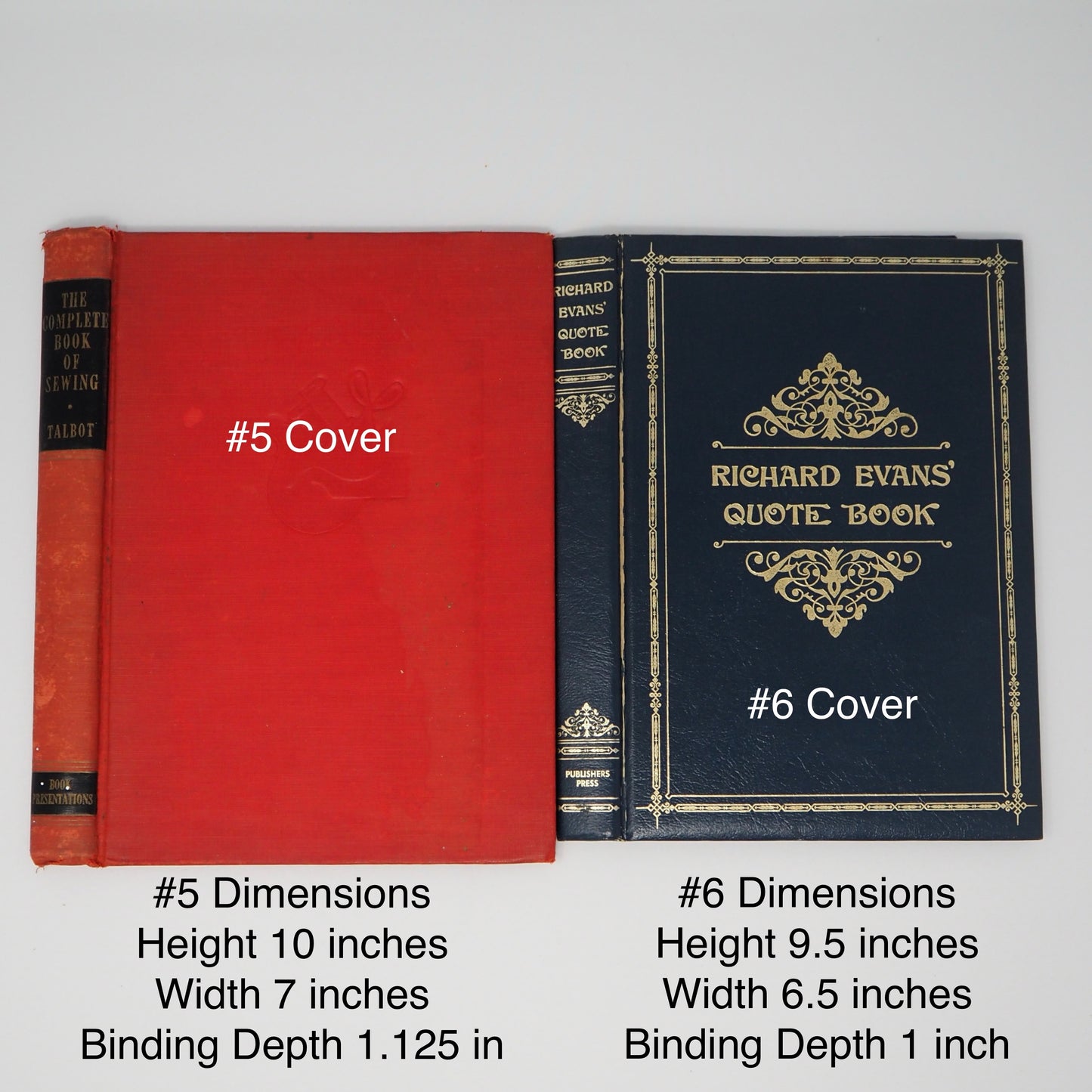 Vintage Distressed Book Covers, 4-11 inches tall, Full of Character, Front & Back, Attached Spines
