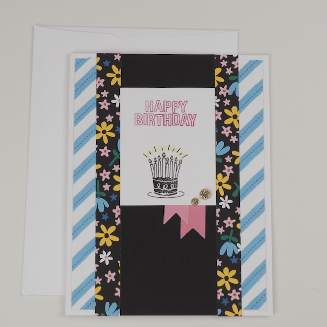 Handmade Happy Birthday Card - Blank Inside